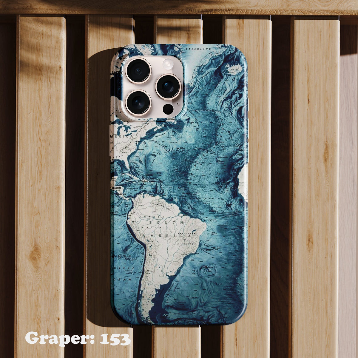 Phone case - Travel - World Map - Design 153