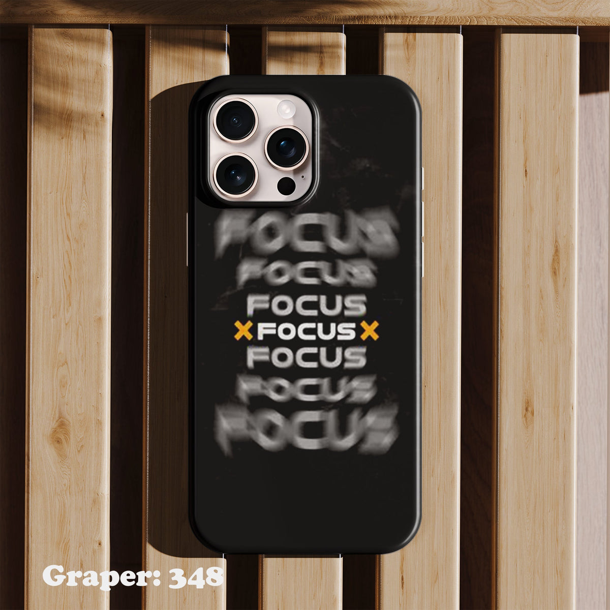 Phone case - Typography - Focus - Design 348
