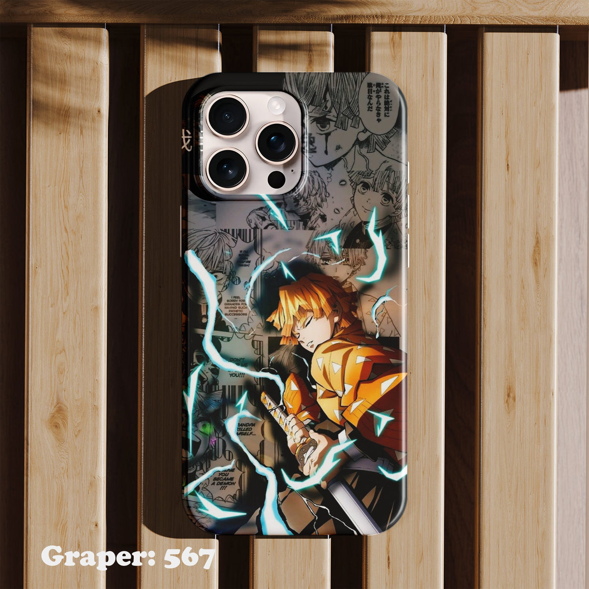 Phone case - Anime - Lightning Strike - Design 567