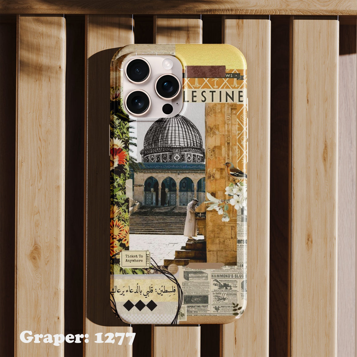 Phone case - Palastine - Jerusalem - Design 1277