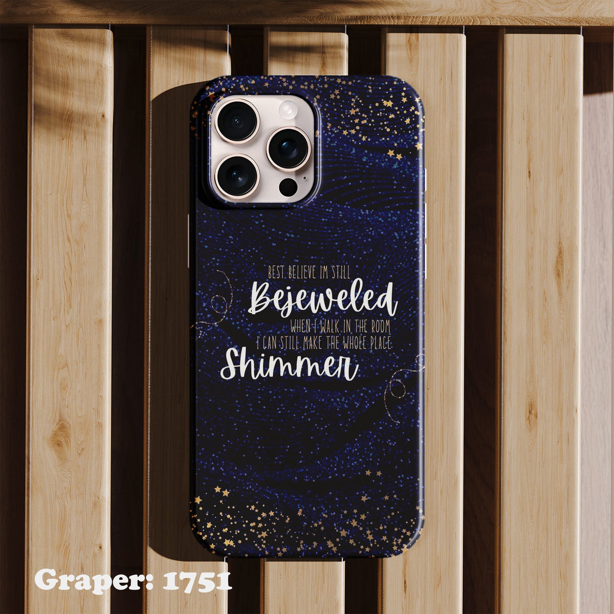 Phone case - Typography - Shimmer - Design 1751