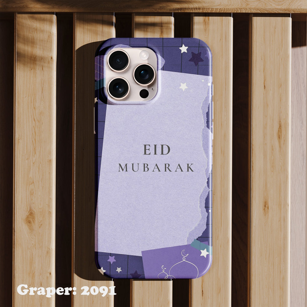 Phone case - Ramdan & Islamic - Eid Mubarak - Design 2091