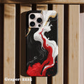 Phone case - Artistic Designs - Red Flow - Design 2225