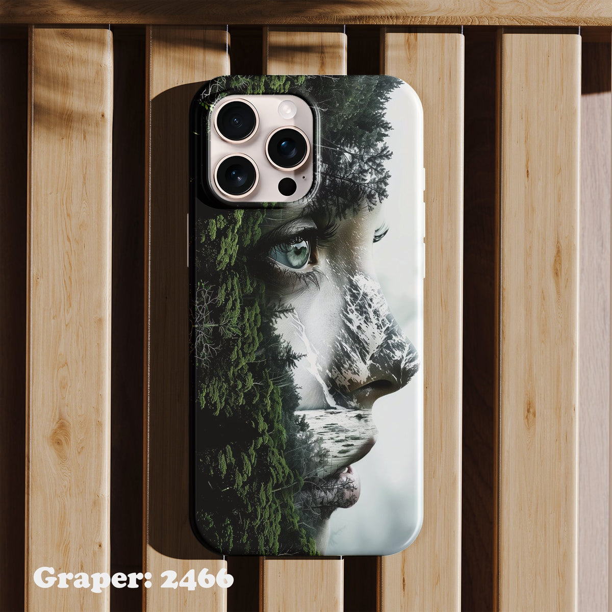 Phone case - Artistic Designs - Earth Reflection - Design 2466