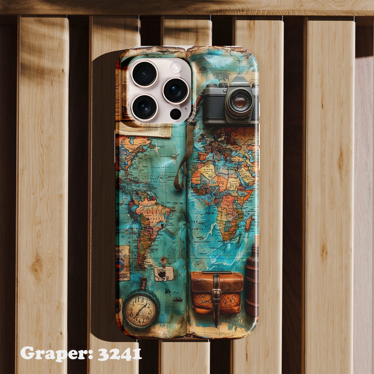 Phone case - Travel - Wanderlust - Design 3241