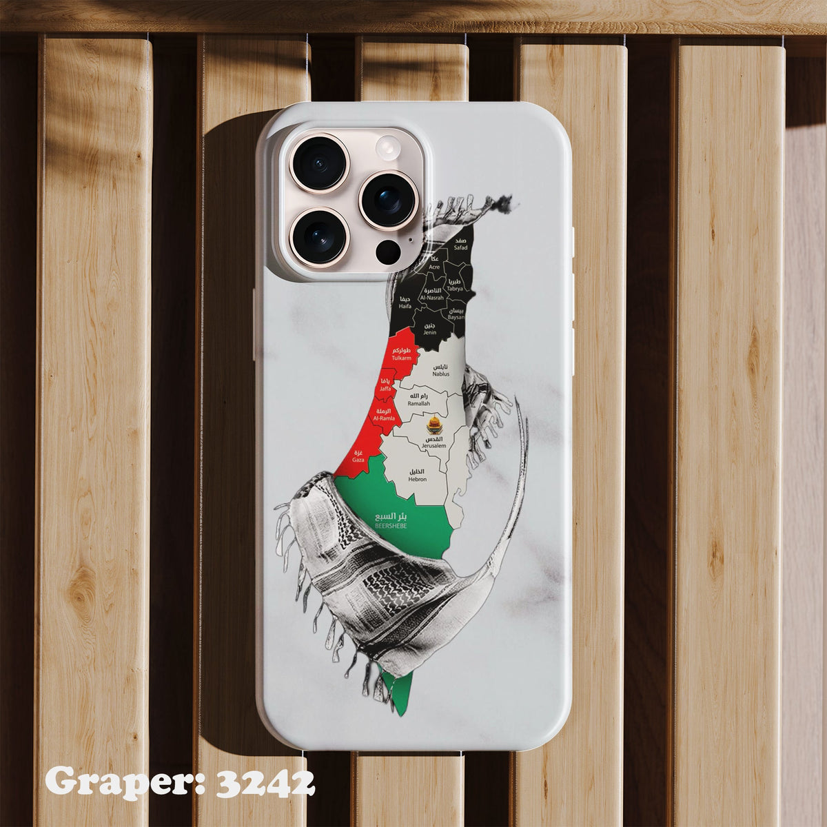 Phone case - Palastine - Palestine Map - Design 3242