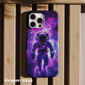 Phone case - Space - Purple Astronaut - Design 3244