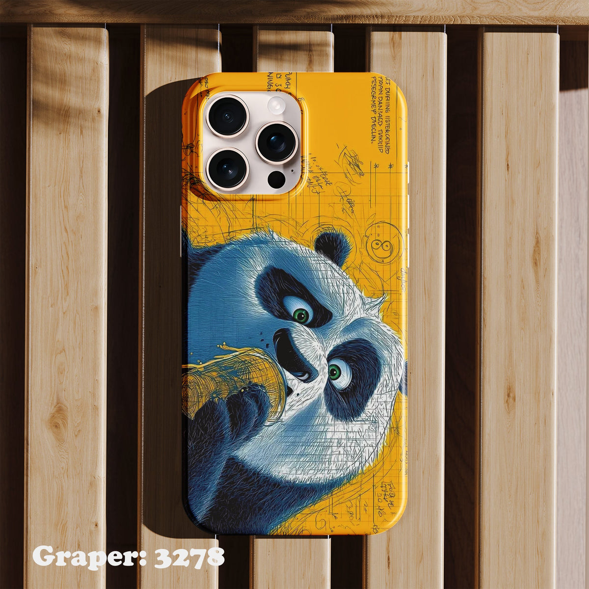 Phone case - Cartoon - Playful Panda - Design 3278
