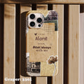 Phone case - Typography - Not Alone - Design 3301