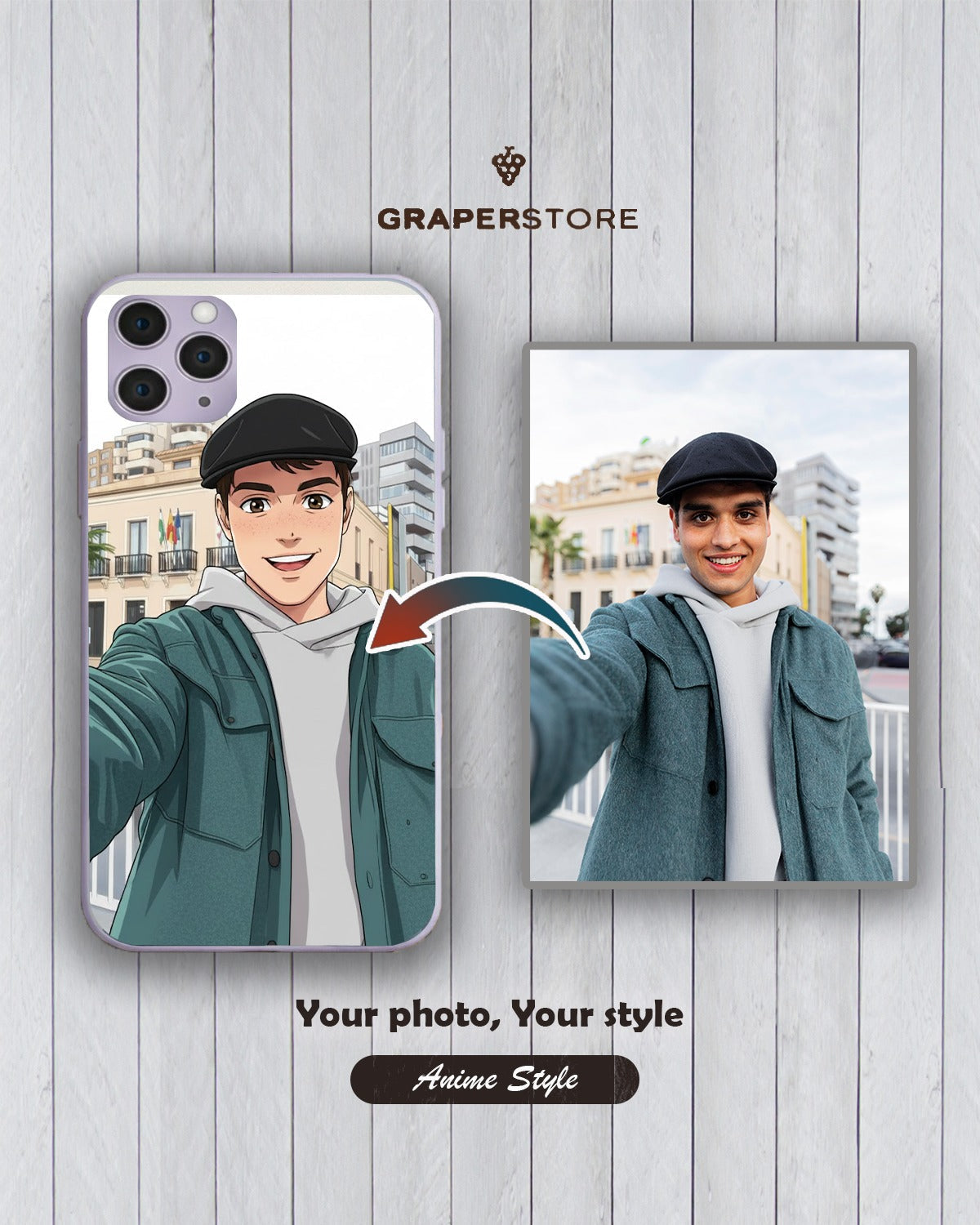 Phone case -  - Your Photo Case | Anime Style - Design customize